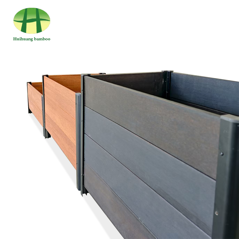 Outdoor weather resistance bamboo planter composite wood planter box