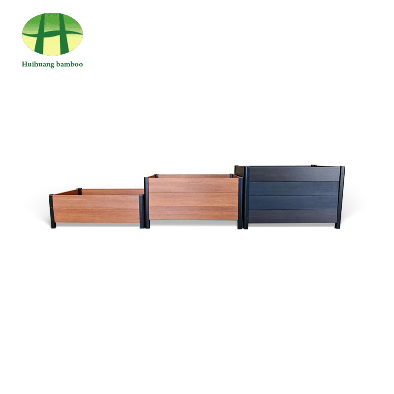 Outdoor weather resistance bamboo planter composite wood planter box