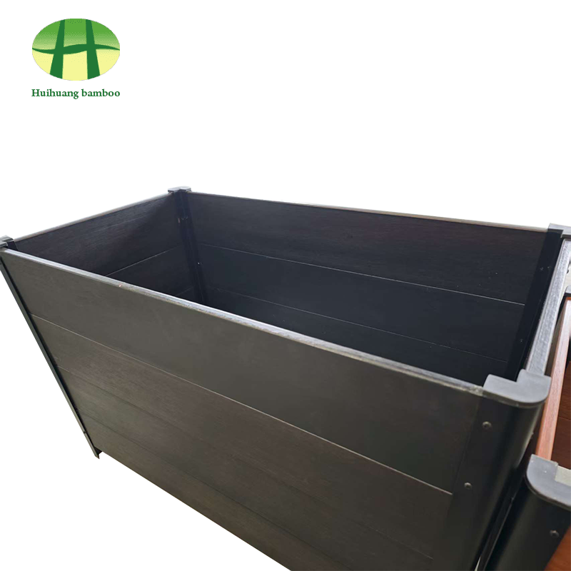 Outdoor weather resistance bamboo planter composite wood planter box