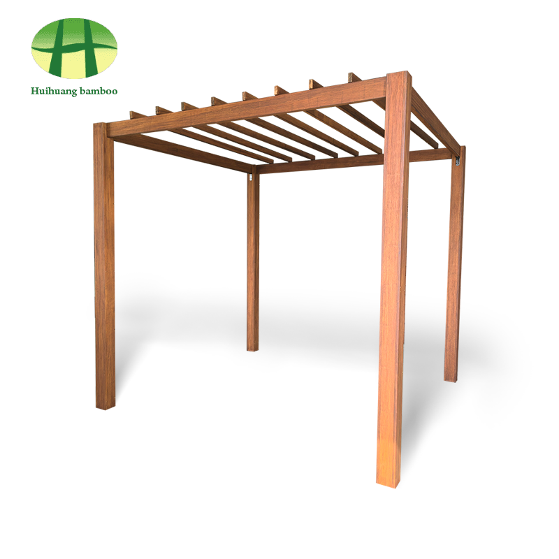 Modern outdoor garden composite bamboo pergola outdoor louvered pergola