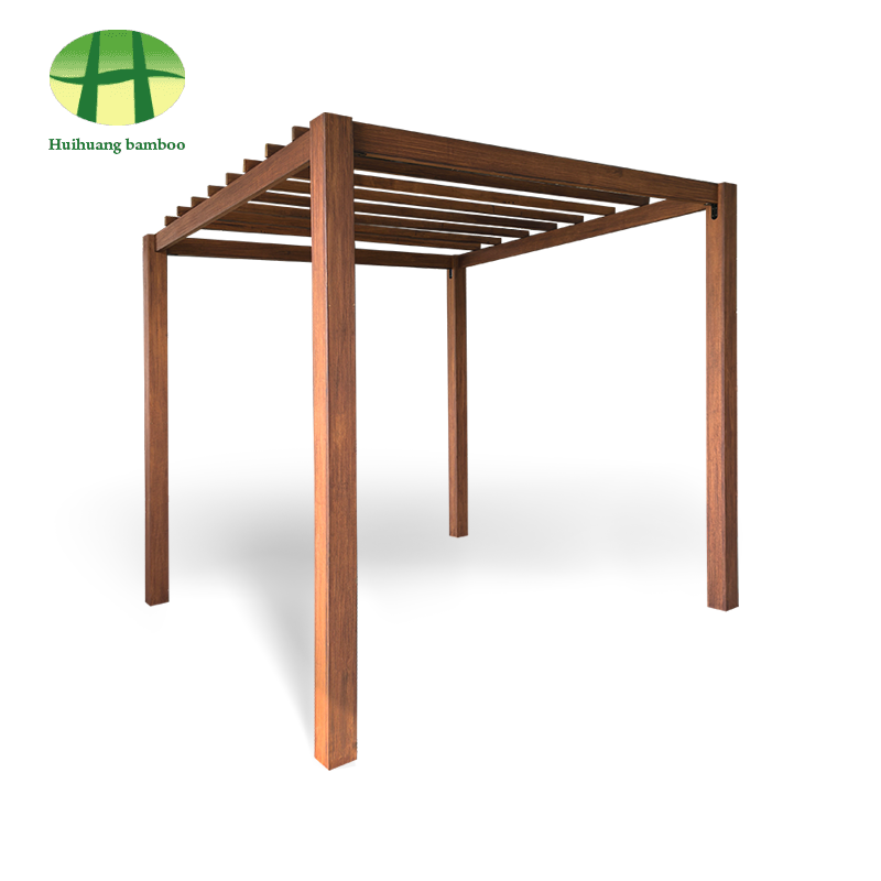 Modern outdoor garden composite bamboo pergola outdoor louvered pergola