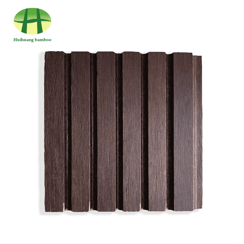 Large groove bamboo flooring