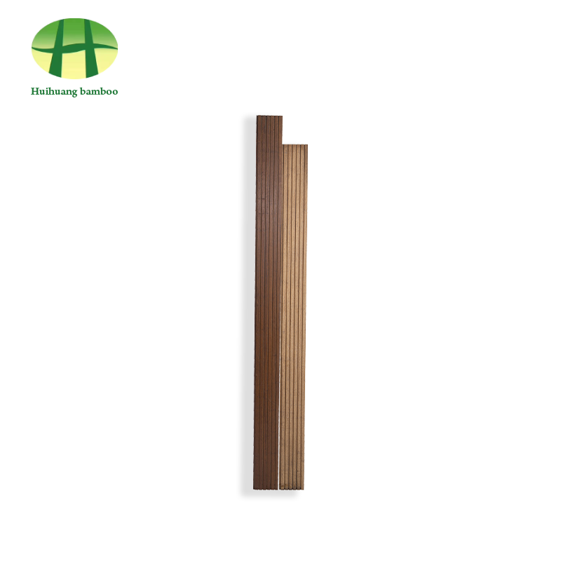 Large groove bamboo flooring