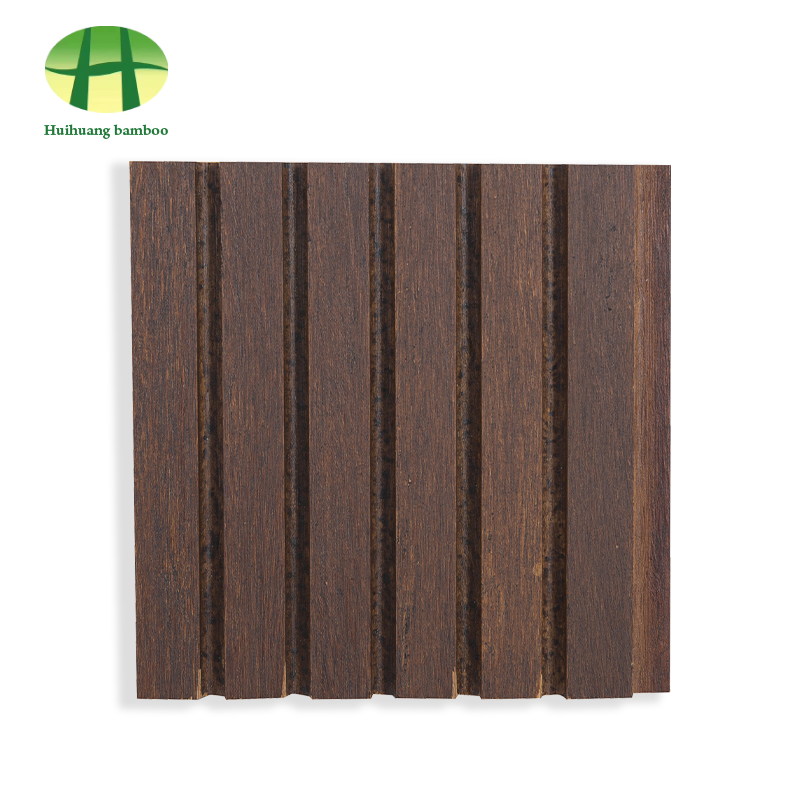 Large groove bamboo flooring