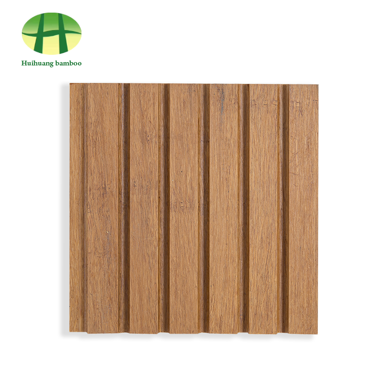 Large groove bamboo flooring